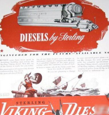 Sterling viking diesel engines industrial -3 1944 ads