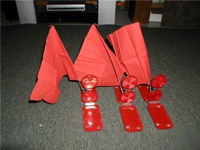 Vintage miro-flare miro- flex emergency reflectors