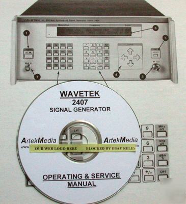 Wavetek 2407 instruction manual (operating & service)