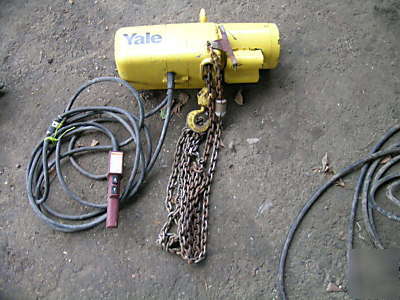 Yale 1 ton chain hoist electric yel 1015 h 161
