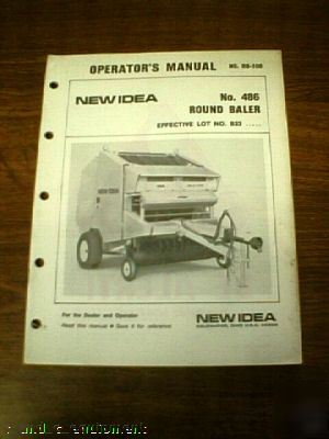New idea 486 round baler operators manual no 