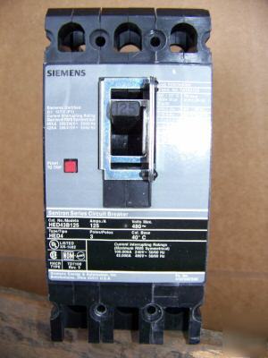 New siemens HED43B125 3POLE 125AMP 480V circuit breaker 