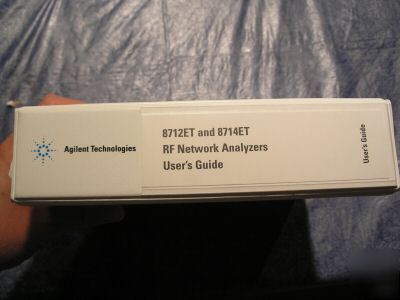 Agilent technologies 8712ET& 8714ET rf user's guide