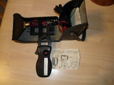 Amprobe rs-3 rotary scale clamp meter w/ leads and case