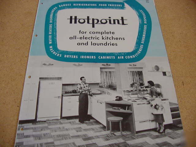 Hotpoint appliances,stove,12-pg catalog 1954 ge graybar