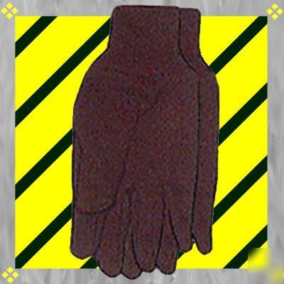 New 72 pr brown jersey work gloves to go get lot cotton