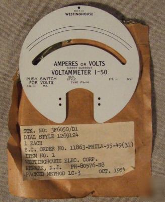 Vintage westinghouse dial nos type px-14 vg no 