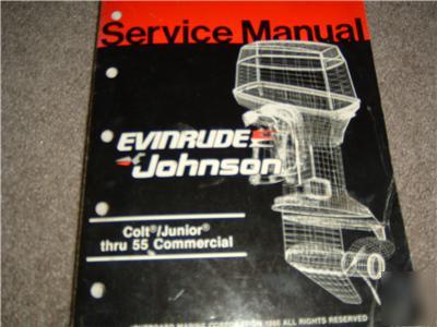 Evinrude johnson colt/jr-55 commercial service manual