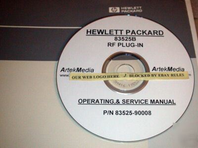 Hp 83525B operating & service manual 