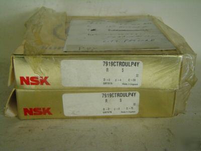 2 nsk bearings 7919CTRDULP4Y