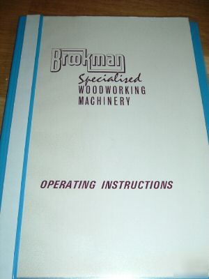 Brookman operating instruction manuals