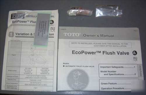 New toto TET1GMC ecopower toilet flushometer valve 