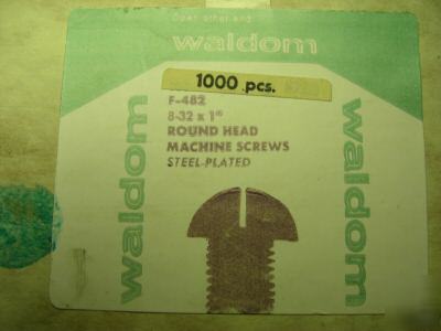Waldom round head machine screws steel-plated 