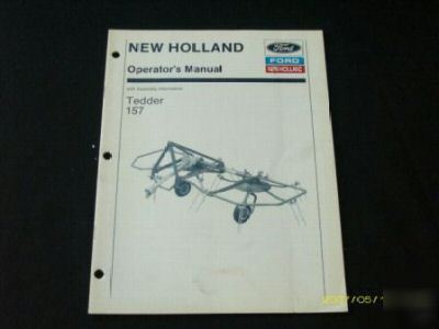 New ford holland 157 tedder rake operators manual