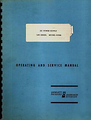 Agilent hp 6268A operation & service manual