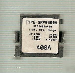 Ge SRPG400A400 circuit breaker 400AMP rating plug