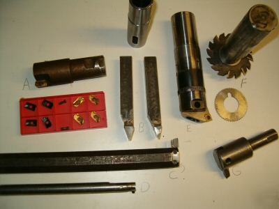 Lot home made cutter and boring bar