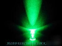 New 1000X 5MM ultra bright green ledlamp 13,000MCD f/sh