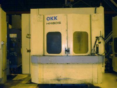 #9800 - okk hm 80S cnc horizontal machining center
