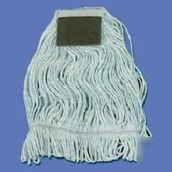 Looped mop head with scrub pad-uns 902BL