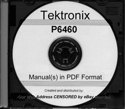 Tek tektronix P6460 instruction manual