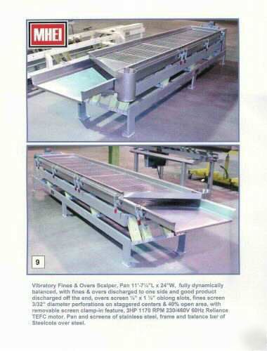Vibratory fines & overs screener shaker conveyor