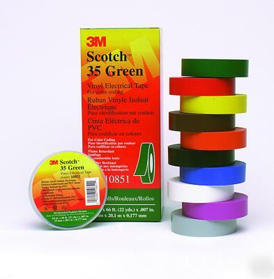  scotchÂ® 35 vinyl electrical color coding tape gray