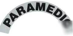 Firefighter helmet reflective crescent-paramedic