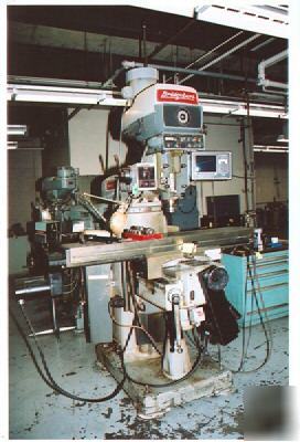 Bridgeport vertical mill w.trak AGE2-2-axes cnc control
