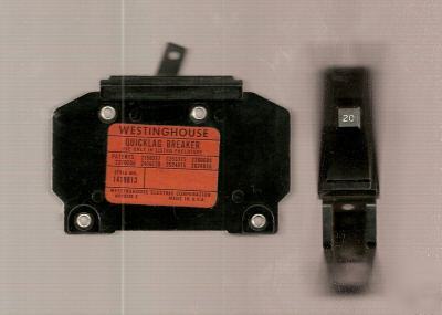 Circuit breaker 20A 1 pole quicklag-c westinghouse
