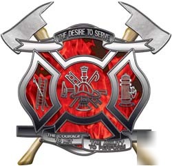 Firefighter decal reflective 2