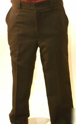 Horace small uniform security pant 100% polyester brown