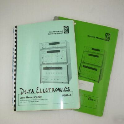 Wg psm- 4 level measuring set operating & service man.