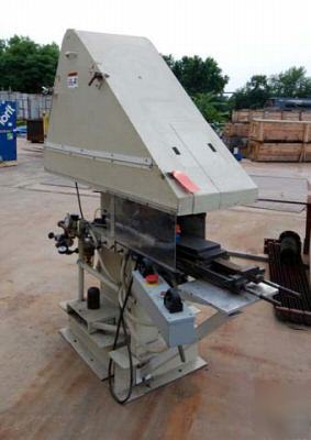 Bader/baldor belt grinder with automatic feed: 