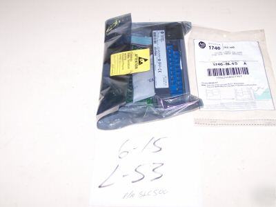 1 allen bradley input module 16PT SOURCE24VDC SLC500 53