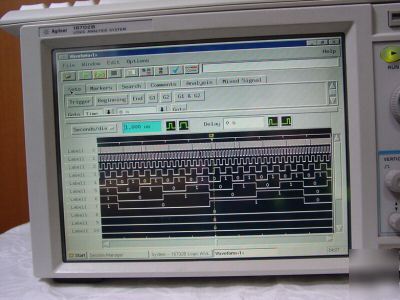 Agilent 16702B /003 16717A logic analyzer 2GHZ 68CH 4M