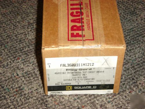 FAL3600311M1212 mag-gard square (d) 600V@50/60HZ 3P 3A