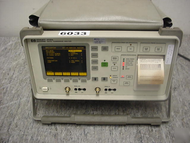 Hewlett packard HP37721A digital transmission analyzer