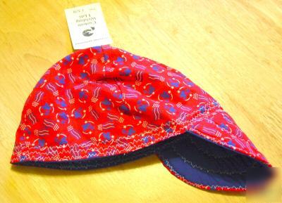 New usa flag/stars 4TH independence welding hat 7 1/4