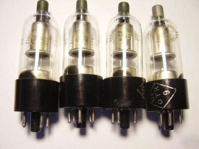 Rare 1C7S = DY30 = 1B3GT tubes. lot of 4 