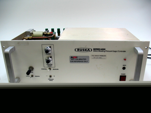 Ruska series 6000 direct reading pressure gage control
