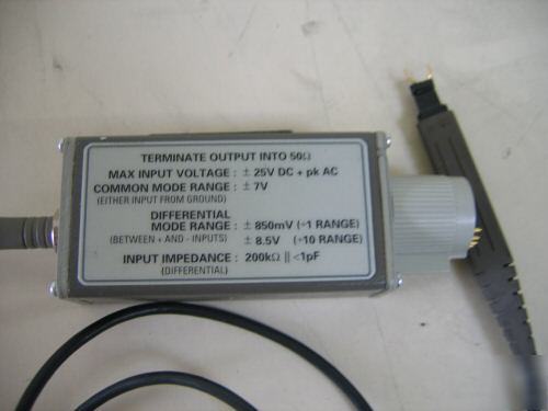 Tektronix P6246 probe, differential, dc - 400 mhz