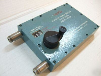 Narda coaxial phase shifter model 3753B 3.5-12.4 ghz