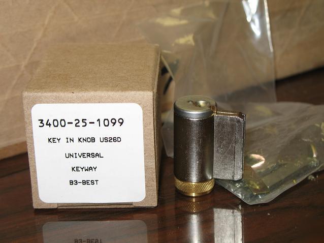 New kaba ilco key in knob US26D universal keyway B3BEST