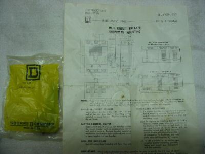New square d 50A ml-1 circuit breaker #999350 
