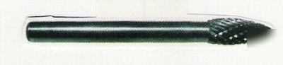 Sh-5 flame shaped carbide burr 1/2 x 1-1/4 x 1/4