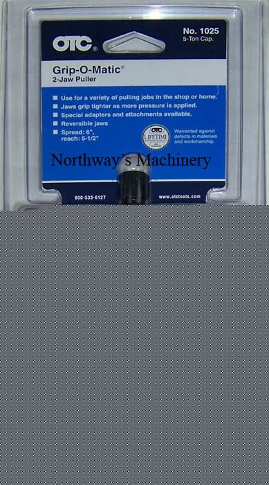 Spx otc 1025 grip-o-matic 2-jaw puller 5-ton capacity