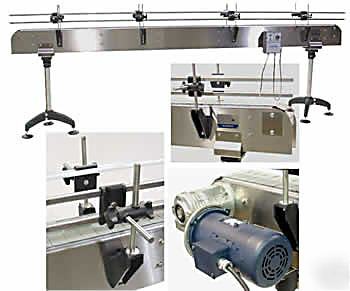 10 foot stainless steel conveyor belt variable speed