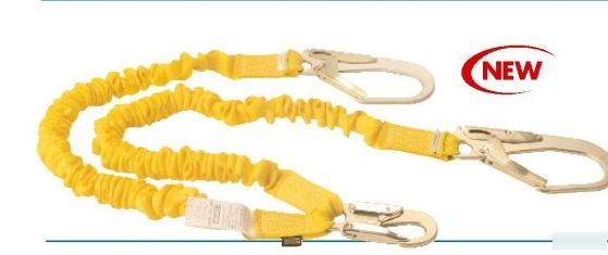 100% tie off stretch decelerator lanyard tower climbing