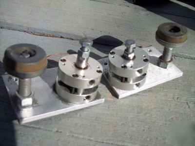 2 bimba air cylinders flat-1 F0-090.5-4R w/mount & stop
